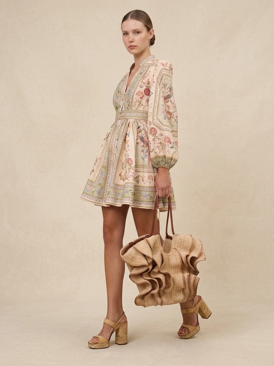 Zimmermann Dresses & Skirts - Zimmerman Roselight Plunge Mini Dress Size0